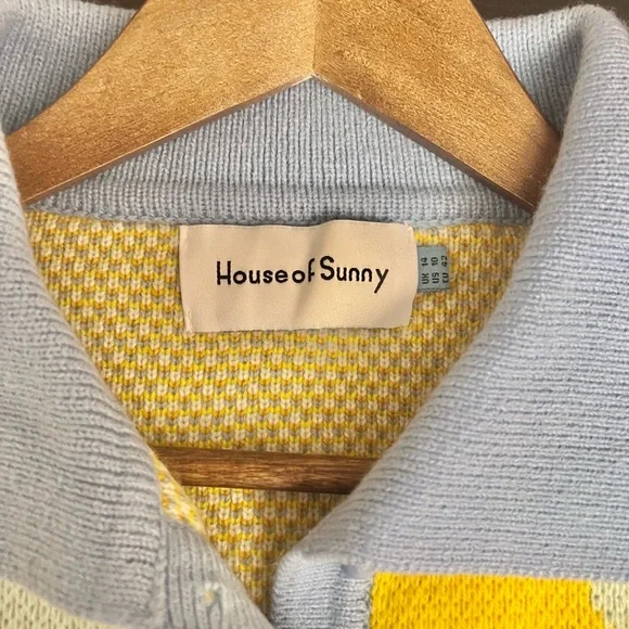 House of Sunny Cardigan Mushroom Daisy Flower Rainbow Sunshine Long Sleeve Sz 10 - Picture 10 of 11